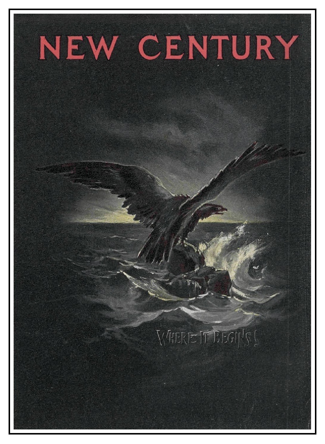 Pubblicità Caligraph New Century del 1901