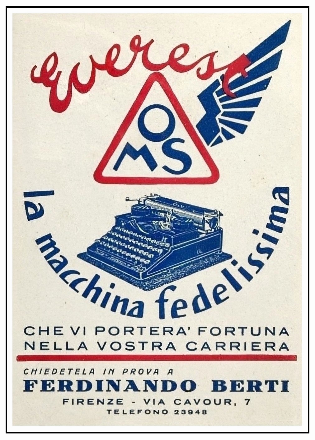 Pubblicità originale Everest Mod. 44
