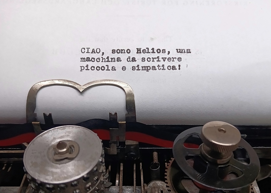 Macchina per scrivere Helios dopo il restauro